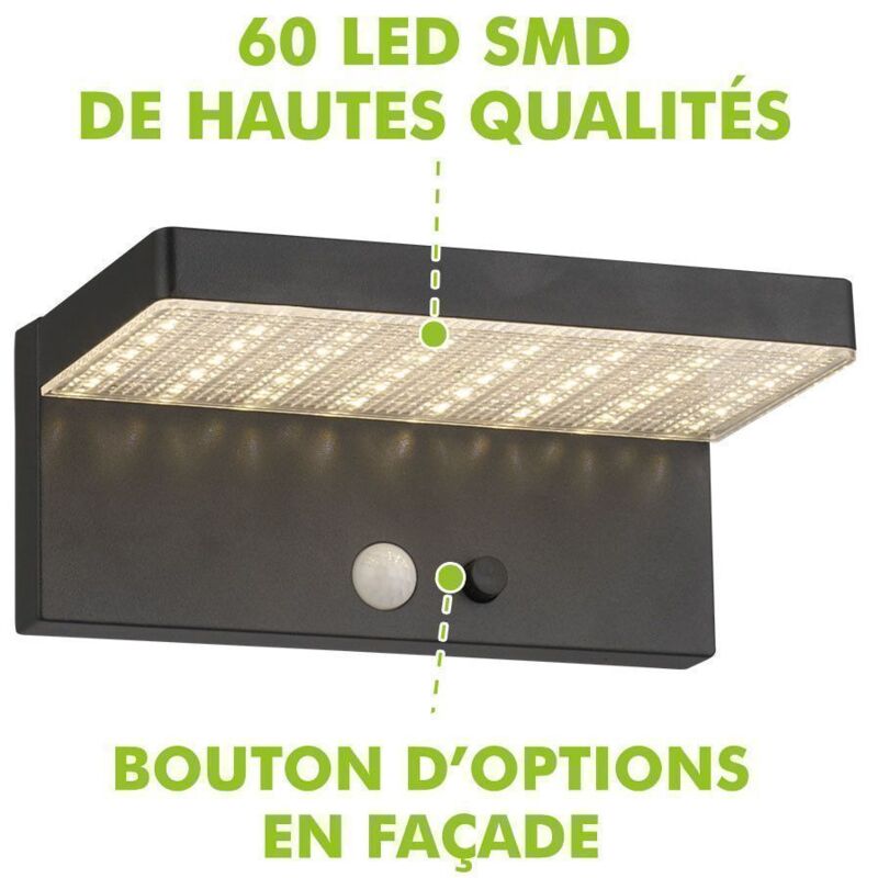 Borne Solaire ESTRELLA Equi. 60W Détecteur de Présence 3 Modes