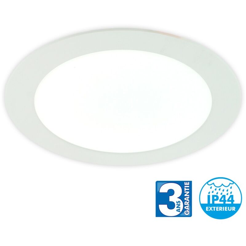 Spots LED encastrable IP65 - spécial salle de bain - 6.5W 500 LM 3000K -  garantie 2 ans