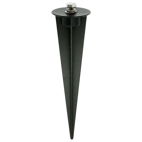 Lot de 10 Piquets métallique de fixation noir pour spot ou projecteur