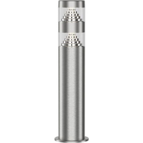 Borne de jardin LED 9W 40 CM INOX NORA IP44  Température de Couleur: Blanc neutre 4000K
