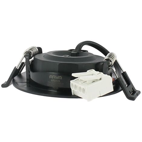 20 Spots Encastrables LED Noir ASTURIE Orientable 7W Eq. 75W  Température de Couleur: Blanc neutre 4000K