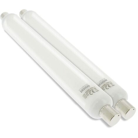 Lot de 2 TUBES LINO LED S19 9W Eq 60W  Température de Couleur: Blanc neutre 4000K
