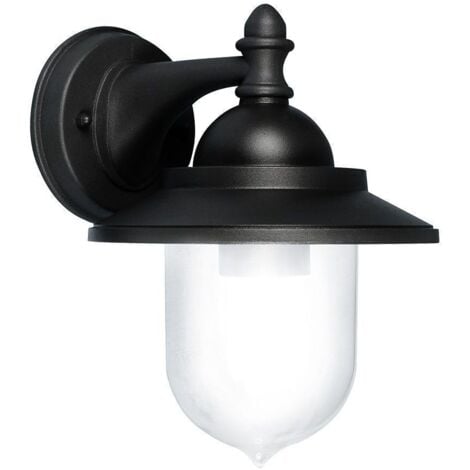 Applique extérieure E27 LONDON IP44 Noir Mat