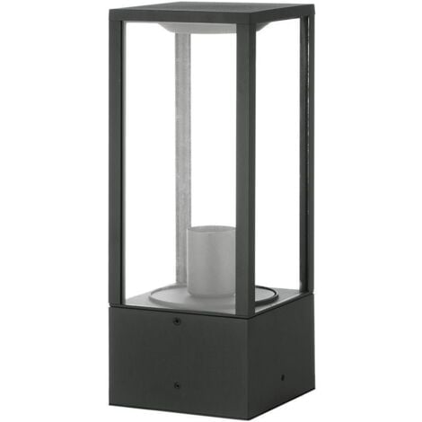 Borne de jardin ALBERT E27 Gris Anthracite 40cm IP44