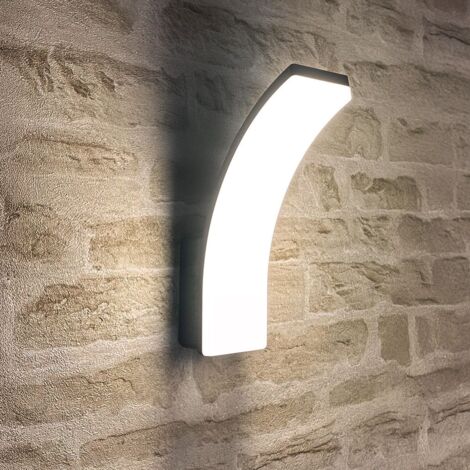 Arum Lighting – Applique murale LED GIBRALTAR IP65 – 3 puissances 12W/15W/20W – 3100 lumens – Finition gris anthracite – Installation rapide avec connecteur automatique - 12W-15W-20W