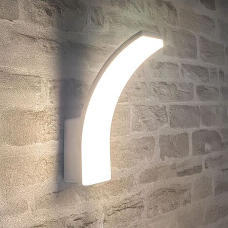 Arum Lighting – Applique extérieure LED GIBRALTAR blanche IP65 – Éclairage personnalisable 12W-15W-20W – 3100 Lumens – Installation facile