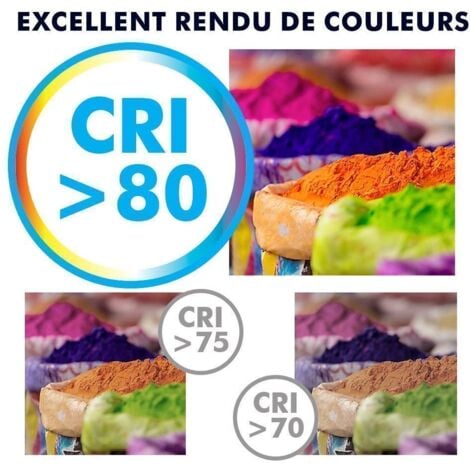 Lot de 10 Ampoules GU10 5W 420 Lm Equi. 50W  Température de Couleur: Blanc chaud 2700K