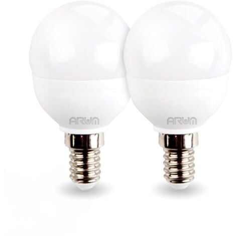 Lot de 2 Ampoules LED G45 5W - E14 - 6500 kelvin - LED Classique