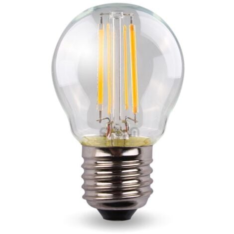 Ampoule LED 4W Eq 40W Standard  E27 G45  Température de Couleur: Blanc chaud 2700K