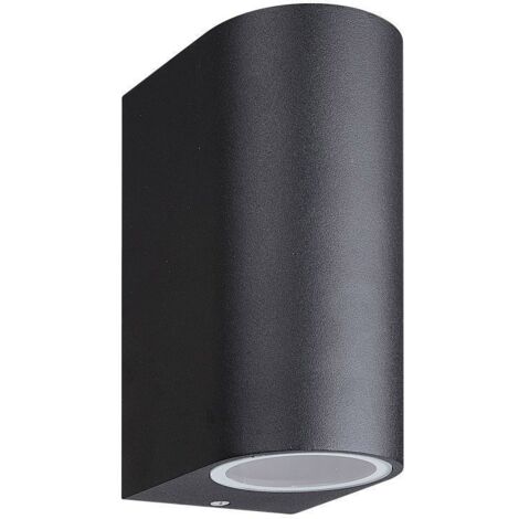 Applique noire extérieur MONICA double faisceau GU10 IP54