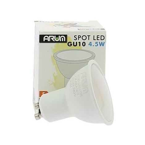 Ampoule LED GU10 10 PACK Blanc Froid 4000K, 590LM, 4,9 W (équivalent à 75 W) Non Modifiable