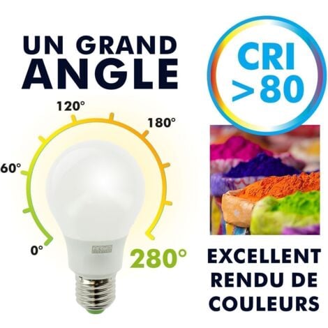 Ampoule Spot Gu10 Led 4w Éclairage 40w - Blanc Chaud 2700k à Prix Carrefour
