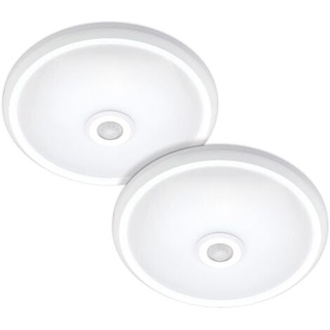 Plafonnier LED 17W avec détecteur de mouvement - Couleur eclairage - Blanc  neutre