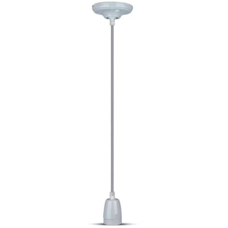 Suspension intérieur porcelaine Gris VINTAGE Ampoule E27