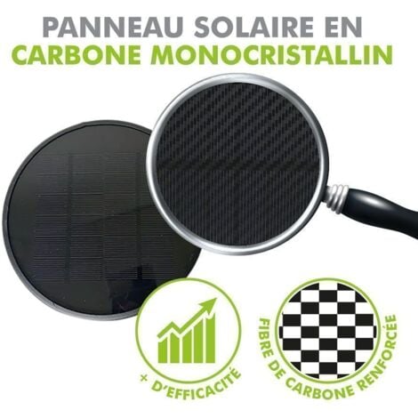 Lot de 2 Appliques murales solaires BENIDORM Equi. 60W Détecteur de Présence 3 Modes