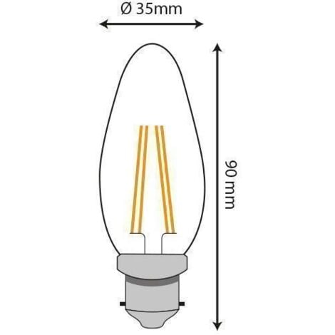 Ampoule LED B22 3W Flamme Dimmable Arum Lighting®
