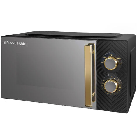 Russell Hobbs Black Microwave Manual Groove 700W 17L RHMM723B