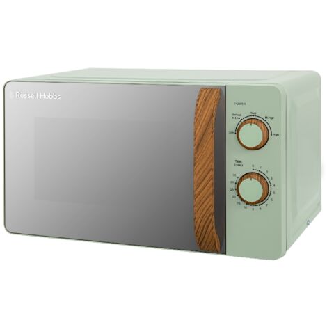 Russell Hobbs RHMM713MG-N 17L Scandi Compact Manual Microwave, Matt Green