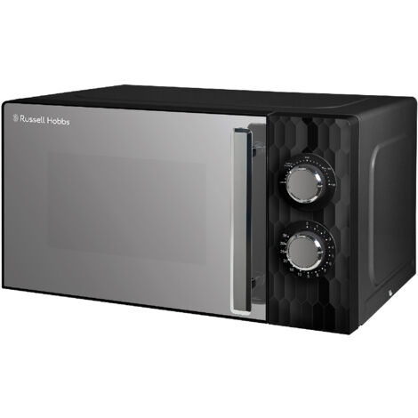 Russell Hobbs Black Microwave Manual Honeycomb 700W 17L RHMM715B