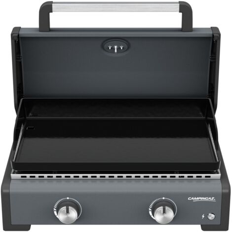 PLANCHA GAZ SIGMA 2 COOK - Châssis acier - Plaque fonte - Couvercle de cuisson