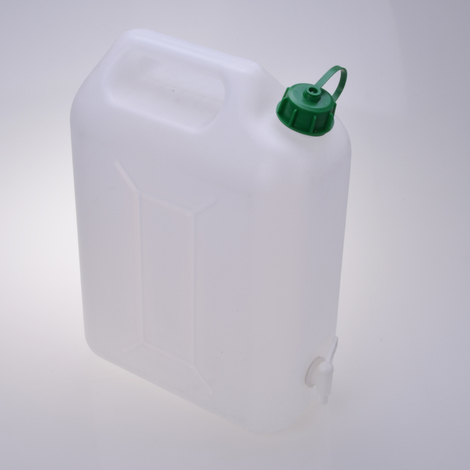 Wasserkanister 10L Kunststoff mit Hahn Trinkwasserkanister Kanister blau PE 