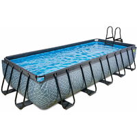 EXIT Stone Pool 540x250x100cm mit Filterpumpe - grau