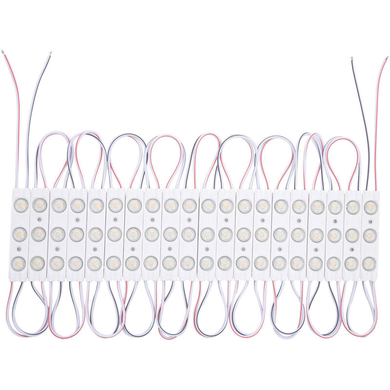 Modulo LED 20 Pezzi 24W IP65 24V DC per Insegne Pubblicitarie 2.5m