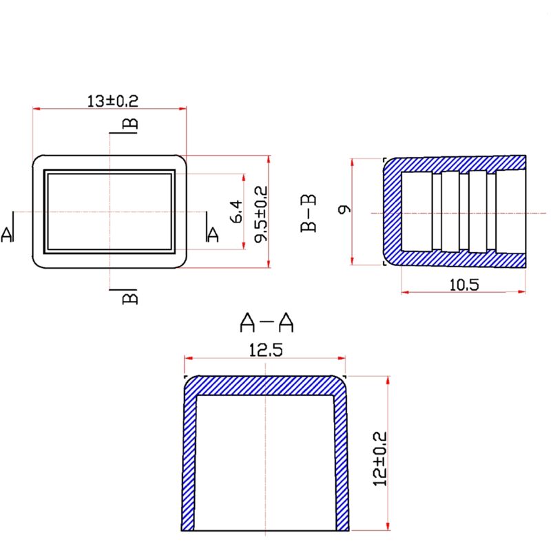 Tappo Terminale Per Striscia LED 220V AC - Regolabile, Taglio Ogni 10 Cm, IP65