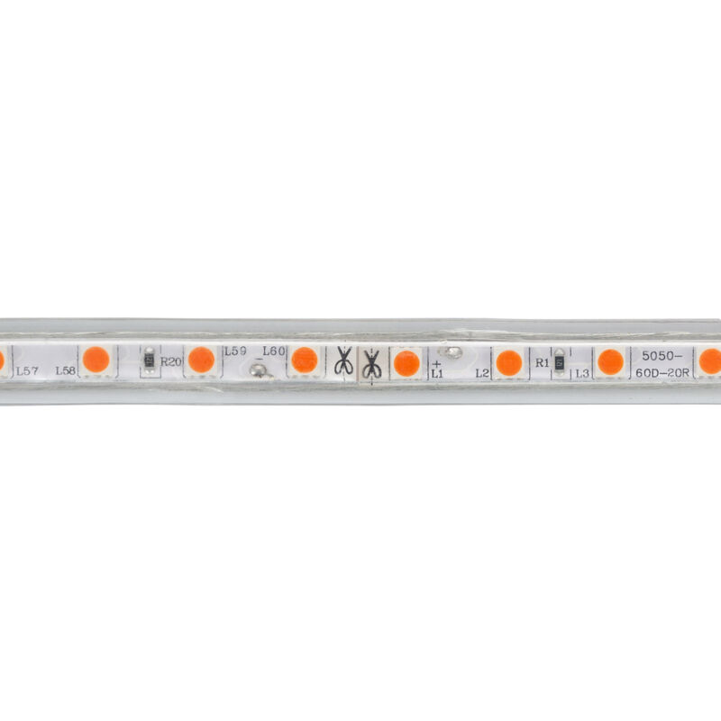 Striscia LED COB 220V AC - 10W/m - 10,5mm - IP67 - Rotolo da 5 metri -  Taglio ogni