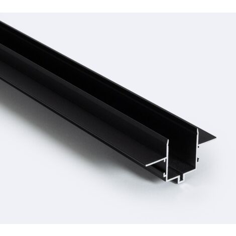 Profilo Incasso per Binario Magnetico 25 mm SuperSlim Superficie 48V 1 m Nero
