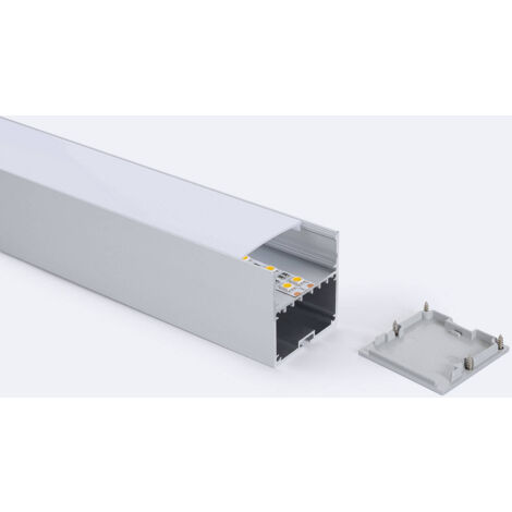 Profilo in Alluminio Integrazione in Cartongesso per Doppia Striscia LED  fino a 20mm - Ledkia