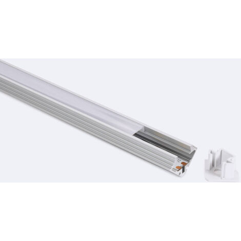 Profilo Alluminio Superficie Angolo 2m per Striscie LED fino a 11 mm 2000 mm