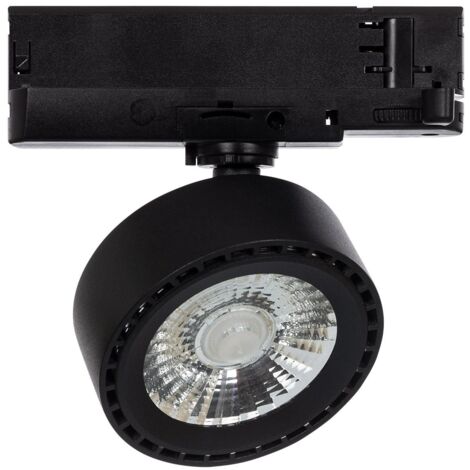 Faretto LED Binario Trifase 20W Onuba CCT Selezionabile Nero Selezionabile (Caldo-Naturale-Freddo)