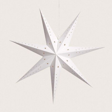 Stelle Di Carta LED Illuminate - 2 Pezzi, 60 Cm, Decorazione Natalizia Per Interni Ed Esterni