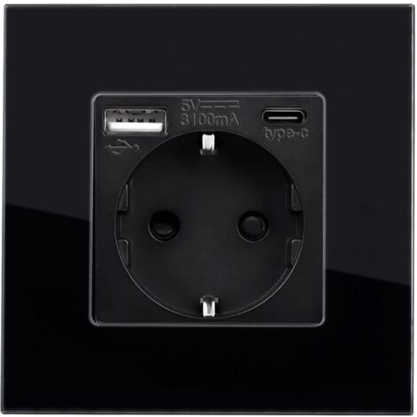 Legrand – Presa Schuko Veloce Con Anello Di Estrazione, Colore Nero – 10A 230V (2300W) – Facile Da Sfilare