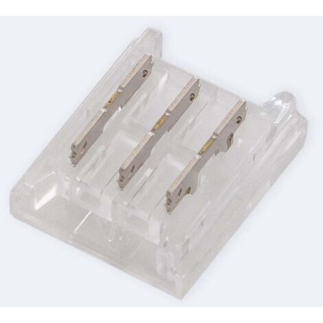 ENQIMAOYI Connettori LED a 3 pin da 8 mm per strisce LED CCT COB kit incluso connettori trasparenti senza lacune, connettori tipo L T, connettori di prolunga a doppia estremità, cavo di