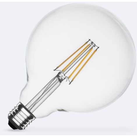 Lampadina Filamento LED E27 8W 1055 lm G125 No Flicker 2700K Bianco Caldo
