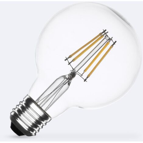 Lampadina Filamento LED E27 6W 720 lm G80 No Flicker 4000K Bianco Naturale