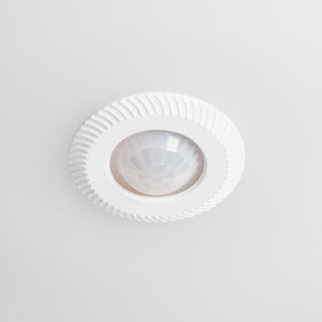 Plafoniera Sensore Movimento Crepuscolare 2x E27, 300mm, Bianco