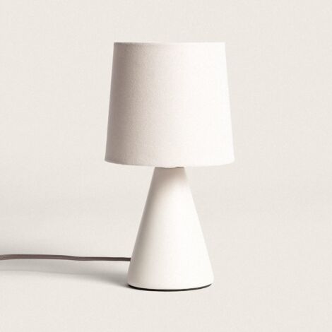 Lampada da Tavolo Ceramica Artzai Bianco Rotto