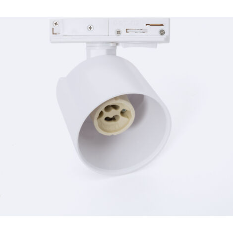 DOITOOL 1 Pc Faretto a Binario Led Faretto a Led Per Interni a Binario Da Parete Testa Di Luce Calda Illuminazione Della Testata Del io Proiettore Bianca Plastica Induzione