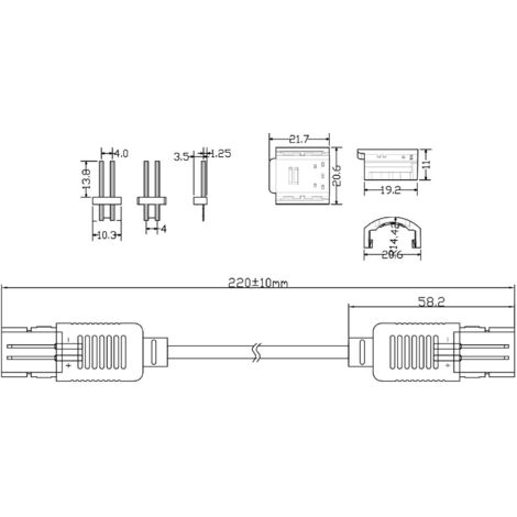 Connettore Hippo Per Strisce LED 220V AC – Cavo Senza Raddrizzatore, Per SMD Silicone Flex Da 12mm, Collegamento Veloce E Sicuro