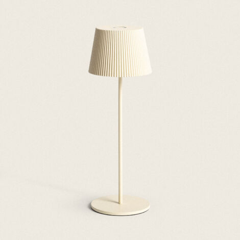 Lampada da Tavolo LED 1.2 W Portatile per Esterno Alluminio con Batteria Ricaricabile Willox Beige