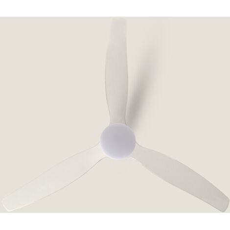 ANETO Ventilatore Da Soffitto Con Luce LED 132 Cm - Motore DC Silenzioso, Telecomando E 5 Velocità - Bianco