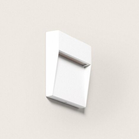 Applique da Parete per Esterni LED 3W CCT Selezionabile Superficie Quadrata Jade Bianco