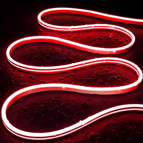 Striscia Neon LED 24V DC NFLEX6 IP65 FreeCut su Misura Rosso 10 m