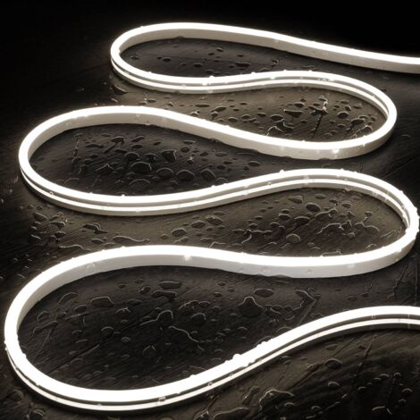 Striscia Neon LED 24V DC NFLEX6 IP65 FreeCut su Misura Bianco Freddo 3 m 6000K