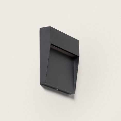 Applique da Parete per Esterni LED 3W CCT Selezionabile Superficie Quadrata Jade Nero