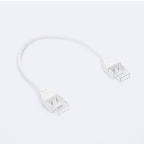 Connettore Hippo Doppio con Cavo per Striscia LED SILICONE FLEX SMD & COB Larga 10mm 10 mm (1/3)
