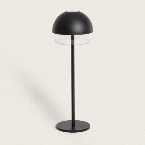 Lampada da Tavolo LED 3W Portatile per Esterni con Batteria USB Ricaricabile Adair Nero